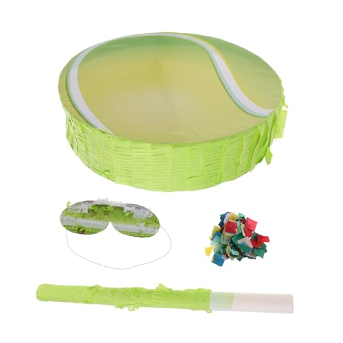 Amosfun Tennis Pinata mit und Augenbinde Tennis Party Spiel mit Konfettifüllung Robustes Kinderspielzeug für Indoor und Outdoor Sportgeburtstagsfeiern Familienparty Amosfun Tennis Pinata mit und Augenbinde Tennis Party Spiel mit Konfettifüllung Robustes Kinderspielzeug für Indoor und Outdoor Sportgeburtstagsfeiern Familienparty von Amosfun