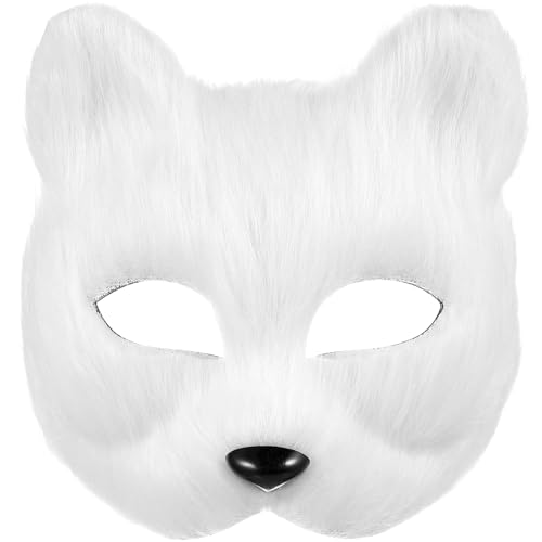 Amosfun Tiermaske Fuchsmaske -Maske Für Halloween Ostern Karneval Maskerade Kostümparty Hallween Cosplay-Requisiten von Amosfun