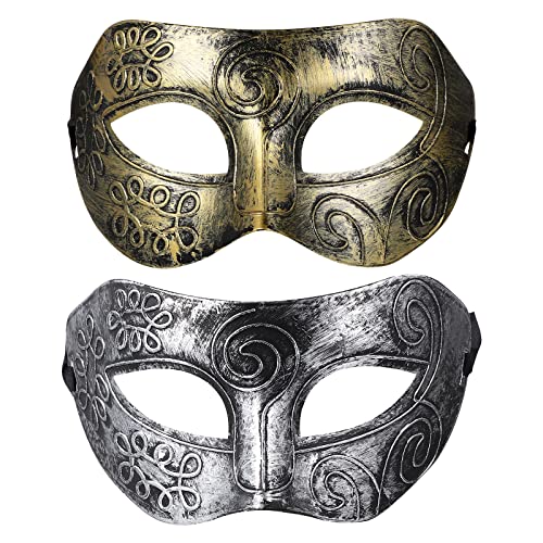 Amosfun Venezianische Maske, Herren, Spitze, für Halloween, Party, Karneval, Abend, Kostüm, Fotoprops von Amosfun