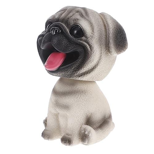 Amosfun Wackelkopf Hund Aus Resin Lustige Auto Dekoration Und Desktop Ornament Niedliche Wackelfigur Für Heim Und Büro Puppen Deko Für Hundefreunde Und Tierliebhaber von Amosfun