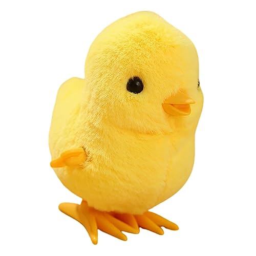 Amosfun springendes Huhn Hühnchenspielzeug zum Aufziehen Partygeschenke für Kinder Chicken Toy Aufziehbares Huhn Plüschhase Mini-Geschenke Hüpfspielzeug für Kleinkinder Plüschtiere Feder von Amosfun