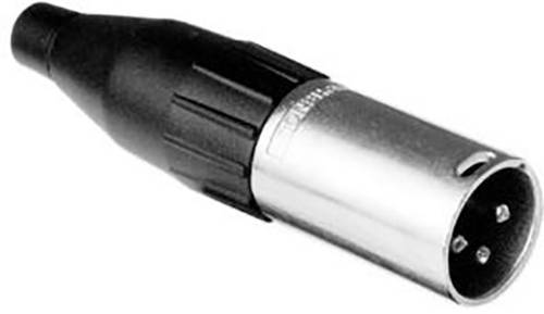 Amphenol AC3M XLR-Steckverbinder Stecker, gerade Polzahl: 3 Schwarz, Silber 1St. von Amphenol