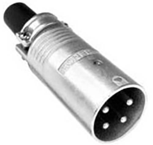 Amphenol EP-4-12 XLR-Steckverbinder Stecker, gerade Polzahl: 4 Silber 1St. von Amphenol