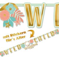 Boho Chic Hippie Party Buchstabenkette + Zahlensticker, 3,2m von Amscan Europe GmbH