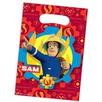 Feuerwehrmann Sam Tütchen für Kinder, 8 Geschenktütchen im Set von Amscan Europe GmbH