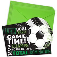 Fußball Einladungskarten im 8er Pack inkl. Umschläge von Amscan Europe GmbH