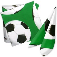 Fußball Servietten, Fußball Deko Geburtstag, Ballmotiv, 16 Stk, 33cm von Amscan Europe GmbH