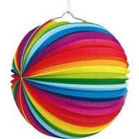 Lampion Regenbogen Papier 25cm von Amscan Europe GmbH