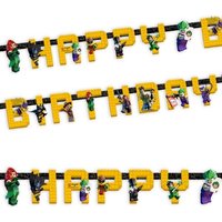 Lego Batman Buchstabenkette, 1,68m, Happy-Birthday-Kette, Pappe von Amscan Europe GmbH