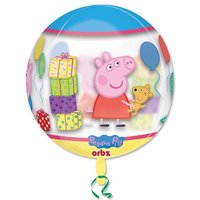 Peppa Pig Bubble Ballon, transparent, 1 Stk, 40cm von Amscan Europe GmbH