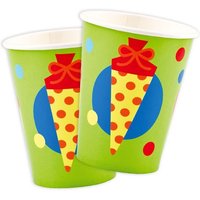 Schulanfang Becher, 8 Partybecher aus Pappe für Einschulung, 250ml von Amscan Europe GmbH