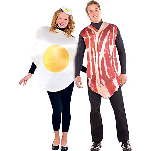 (PKT) (844276-55) Adult Breakfast Buddies Bacon & Egg Costumes (Standard) von amscan