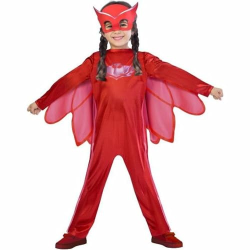 Amscan 9902947 - Kinderkostüm PJ Masks Eulette, Jumpsuit und Maske, Pyjamahelden von amscan