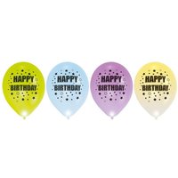 Amscan LED Luftballons Happy Birthday Ø27,5cm 4 Stück von Amscan