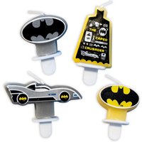 Batman Tortenkerzen im 4er Pack, 3cm - 5,5cm von Amscan