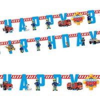 Feuerwehrmann Sam Happy Birthday-Buchstabenkette 1,8m von Amscan