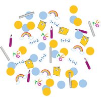 Konfetti "Einschulung" aus Papier und Pappe, 14g, Ø 2,5cm von Amscan