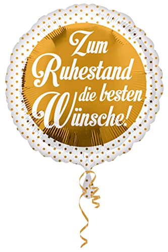 NEU Folienballon Ruhestand, ca. 45 cm von amscan