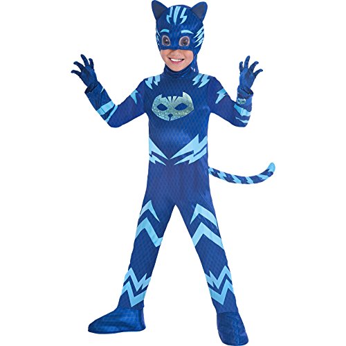 set high (PKT) (9902964) Child Boys PJ Deluxe Catboy Costume (7-8yr) von amscan