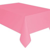 Papier-Tischdecke in rosa, 137cm x 274cm von Amscan