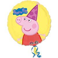 Peppa Pig Folieballon, 1 Stk, Ø 35cm, heliumgeeignet von Amscan