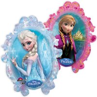 XXL Folienballon Frozen mit Anna und Elsa, beidseitig bedruckt, 63cm x 78cm von Amscan