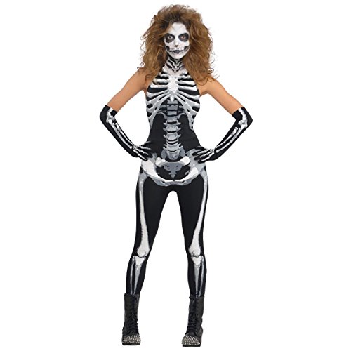 (PKT) (844608-55) Adult Ladies Bone-a-fied-babe Costume (UK 8-10) von amscan