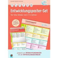 Entwicklungsposter-Set für Kita-Kinder von 3-6 Jahren von Verlag an der Ruhr