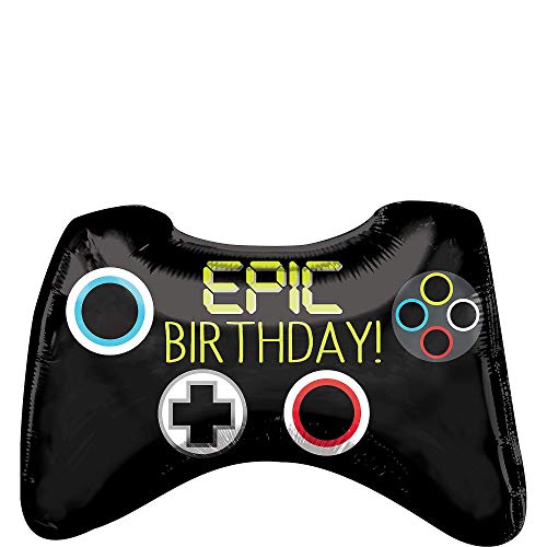 Amscan 3780401 Folienballon Epic Party Game Controller, Mehrfarbig von amscan