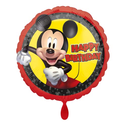 Amscan Standard Mickey Maus Forever HBD Folienballon S60 verpackt von Anagram