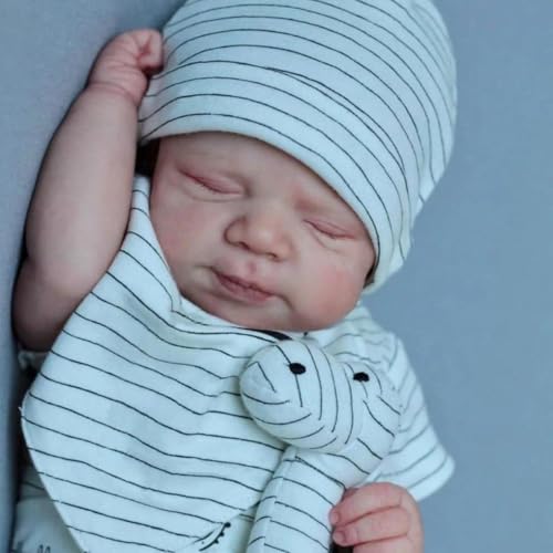 Anano Reborn Baby Puppe 18 Zoll Lebensechte Babypuppen Weichkörper Silikon Babies Junge Echt Aussehende Babypuppe Newborn Puppe Mit Haaren, Reborn Baby Vollsilikon Lebensecht Mädchen Fütterfunktion Anano Reborn Baby Puppe 18 Zoll Lebensechte Babypuppen Weichkörper Silikon Babies Junge Echt Aussehende Babypuppe Newborn Puppe Mit Haaren, Reborn Baby Vollsilikon Lebensecht Mädchen Fütterfunktion von Anano