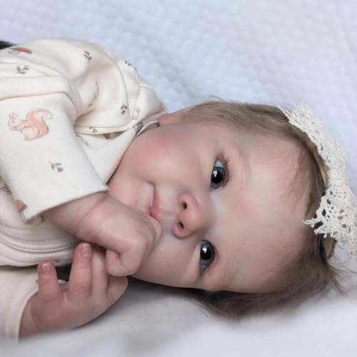 Anano Reborn Baby Puppen Bettie 18 Zoll Real Life Neugeborene Realistische Baby Puppe, Nette Handgemachte Tuch Körper Reborn Puppen Für Kinder Alter 3+ Anano Reborn Baby Puppen Bettie 18 Zoll Real Life Neugeborene Realistische Baby Puppe, Nette Handgemachte Tuch Körper Reborn Puppen Für Kinder Alter 3+ von Anano