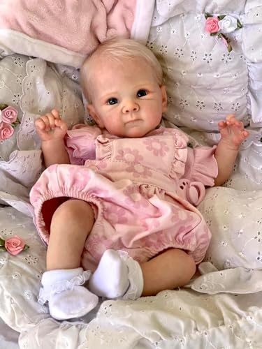 Anano Reborn Baby Puppen Bettie 18 Zoll Realistische Neugeborene Baby Puppen mit weichem Tuch Körper, Reborn Puppen Wie EIN Echtes Baby Geschenksets Für Mädchen von Anano