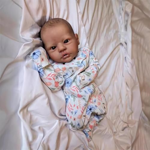 Anano Reborn Baby Realistisch Puppen 18 Zoll Realistische Baby Puppe Mit Stoffkörper Reborn Babypuppe Wie Echtes Baby, Geschenke Für Kinder Ab 3 Jahren von Anano