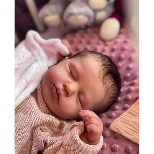 Anano Reborn Baby Vollsilikon Lebensecht, 50 cm Reborn Baby Mädchen, Lebensechte Babypuppen, Babypuppen Wie Echt, Reborn Puppen Lebensecht Mit Zubehör Anano Reborn Baby Vollsilikon Lebensecht, 50 cm Reborn Baby Mädchen, Lebensechte Babypuppen, Babypuppen Wie Echt, Reborn Puppen Lebensecht Mit Zubehör von Anano