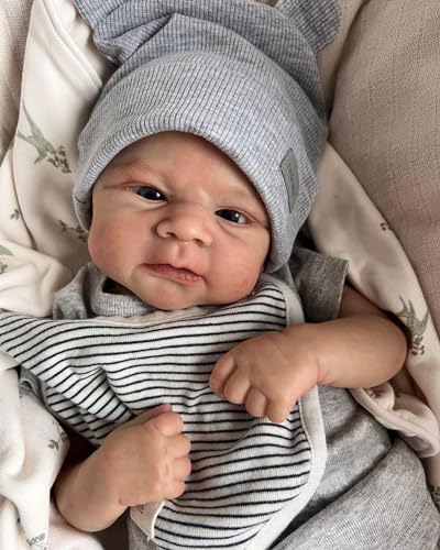 Anano Reborn Baby Vollsilikon Lebensecht Babypuppen Augen Offen 18 Zoll Reborn Baby Silikon Körper Jungen Echte Aussehende Puppen Realistische Babypuppe Mit Vorschulkinder Schürze & Hut Anano Reborn Baby Vollsilikon Lebensecht Babypuppen Augen Offen 18 Zoll Reborn Baby Silikon Körper Jungen Echte Aussehende Puppen Realistische Babypuppe Mit Vorschulkinder Schürze & Hut von Anano