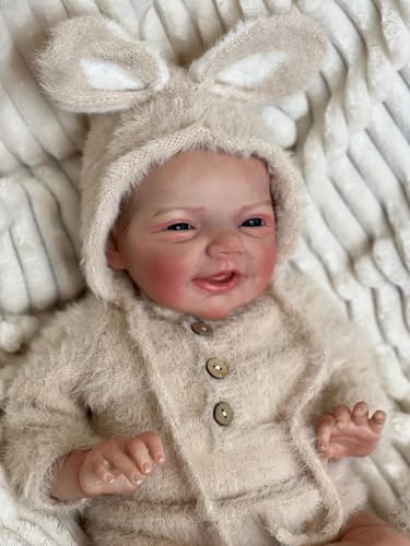 Anano Reborn Baby Vollsilikon Mädchen Lebensechte Babypuppen Toddler 50cm Silikon Newborn Baby Puppe Mit Zubehör Realistische Babypuppe Geschenk Für Erwachsene (Hellgelb) von Anano