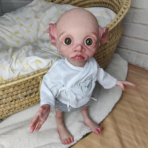 Anano Reborn Elf Baby Puppe 17Zoll Lebensechte Fee Puppe Mädchen Real Looking Baby Puppen Schönes Fee Spielzeug für Kinder von Anano