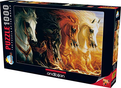 Anatolian Puzzle 1000 Teile - The Four Horses of Apocalypse | Puzzle Größe 66x48cm (H) von Anatolian