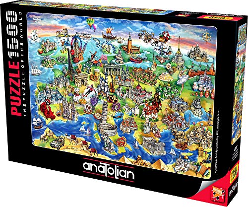 Anatolian Puzzle 1500 Teile - Europakarte | Puzzle-Größe: 85cmx60cm (H) von Anatolian