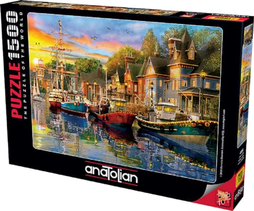 Anatolian Puzzle 1500 pièces : Lumières du Port von Anatolian