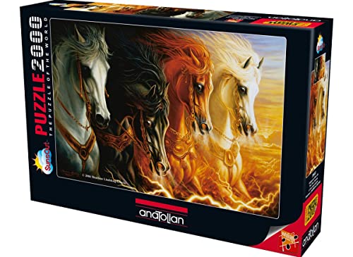 Anatolian Puzzle 2000 Teile - Vier Pferde der Apokalypse | Puzzle-Größe 96x66cm (H) von Anatolian