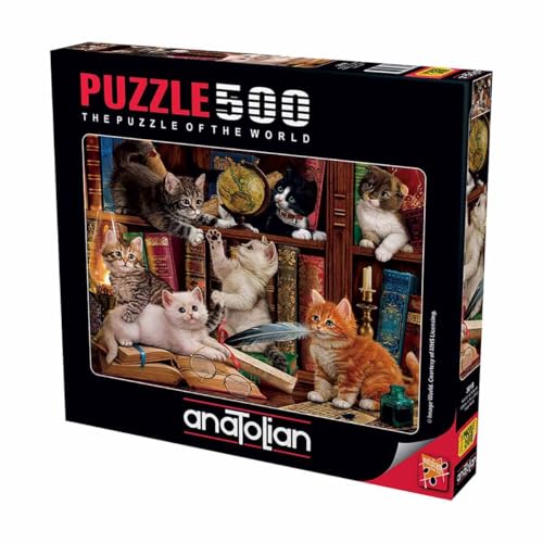 Anatolian Puzzle Kediler ve Kitaplar 500 Parça von Anatolian