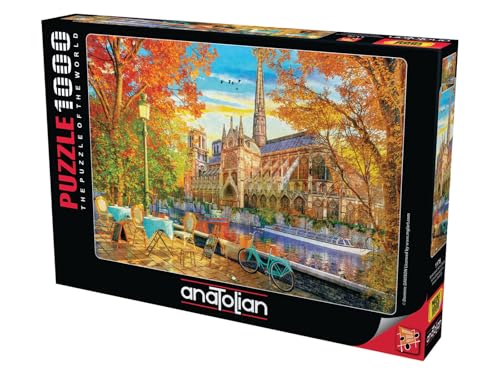 Anatolian Puzzle - Notre Dame in Autumn / 1000 Teile Puzzle #1176 von Anatolian