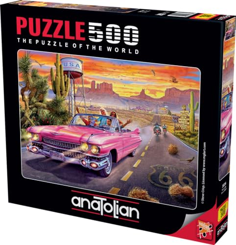 Anatolian Puzzle - Route 66/500 Teile Puzzle, 3634 von Anatolian