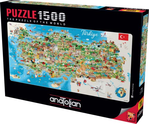 Anatolian Puzzle - Türkiye Haritas?, 1500 Teile Puzzle, 3793 Anatolian Puzzle - Türkiye Haritas?, 1500 Teile Puzzle, 3793 von Anatolian