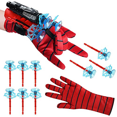 1 Set Launcher Handschuh, Hero Launcher Handgelenk Spielzeug, Spiderman handschuhe Held Launcher Cosplay Glove Launcher, Hero Launcher Glove Lustiges Lernspielzeug Kostüm Requisiten für Kinder von Anbobili