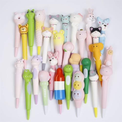 Anboor 3 Pcs Squishies Einhorn Meerjungfrau Panda Pen Grip Kawaii langsam steigenden duftenden Bleistift Topper Squishies Kinder Spielzeug Geschenk von ANBOOR