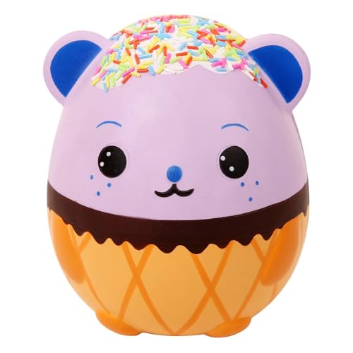 ANBOOR 5,5-Zoll Squishies Riesen-Panda-Ei Cremiges Bonbon Eiscreme Langsam Aufsteigend Duftend Kawaii Squishies Tier-Spielzeug für Sammler Osternest-Füllung von ANBOOR