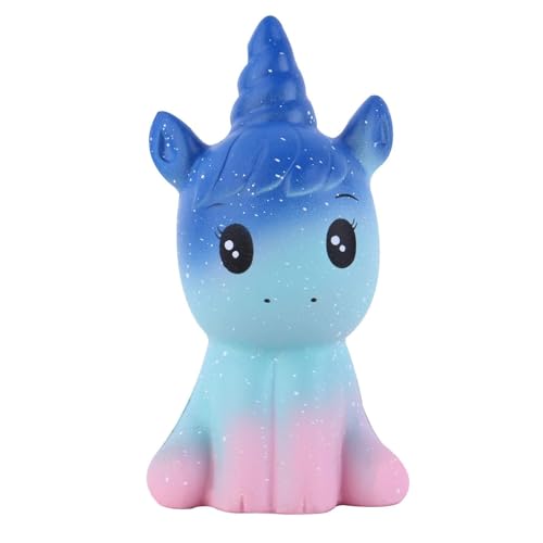 ANBOOR Squishies Einhorn Pferd Langsam Steigend Squeeze Spielzeug Antistress Squishies Spielzeug Kawaii für Kinder Erwachsene (Galaxy, 7 * 6 * 12,5cm, 1 Stück) von ANBOOR